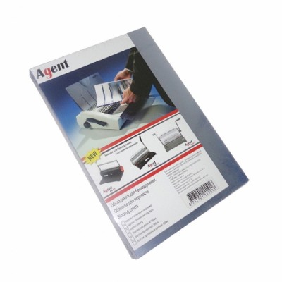 Обложки пластиковые А3 прозрачные Agent 150мк уп/100шт бесцветные, 1510078
