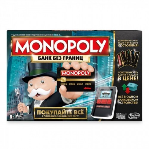 Hasbro Настільна гра Монополія з банківськими картами, B6677