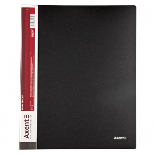 Папка на 4-х кольцах Axent 1208-01-A 35 мм черная