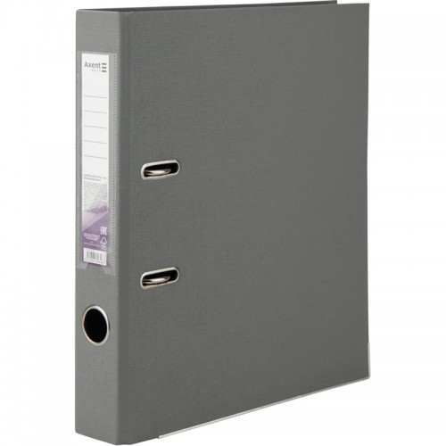 Папка-регистратор Delta D1711-03C двусторонняя, PP, 5 см, cобранная, серая
