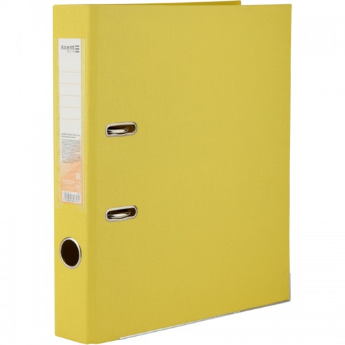Папка-регистратор Delta D1711-08C двусторонняя, PP, 5 см, cобранная, желтый