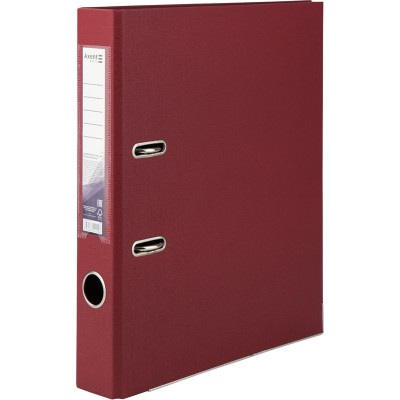 Папка-регистратор Delta D1711-37C двусторонняя, PP, 5 см, cобранная, вишневая