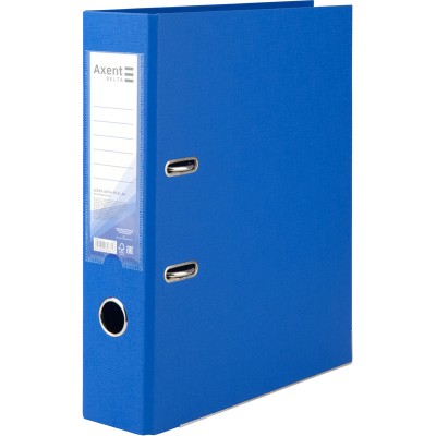Папка-регистратор Delta D1712-07С двусторонняя, PP, 7.5 см, собранная, голубая