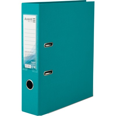 Папка-регистратор Delta D1712-16С двусторонняя, PP, 7.5 см, собранная, бирюзовая