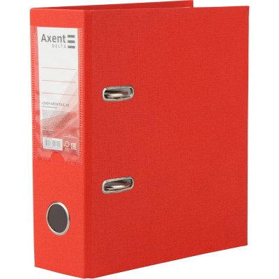 Папка-реєстратор Delta D1718-06C одностороння, А5, PP, 7.5 см, зібрана, червона