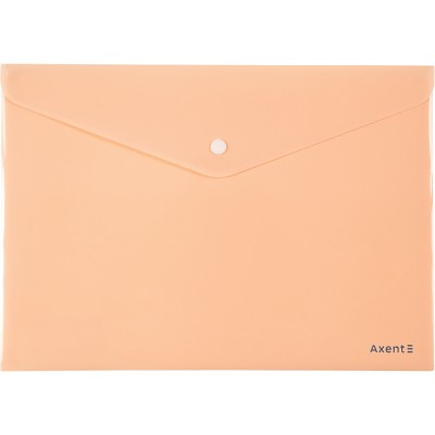 Папка на кнопке Axent Pastelini 1412-42-A, А4, персиковая