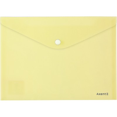 Папка на кнопке Axent Pastelini 1522-08-A, А5, желтая