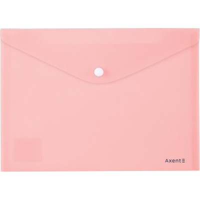 Папка на кнопке Axent Pastelini 1522-10-A, А5, розовая