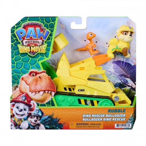 Paw Patrol Спасательный бульдозер с водителем Крепыш - серии Динокино, SM97236/6075771