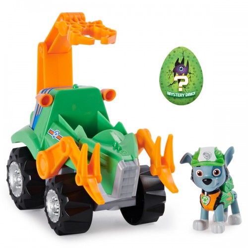 Paw Patrol Щенячий патруль Рокки с автомобилем де-люкс серия Дино Миссия, SM16776/4005