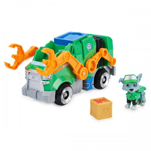 Paw Patrol Щенячий патруль в кино Автомобиль де-люкс с водителем Рокки, SM16776/8821