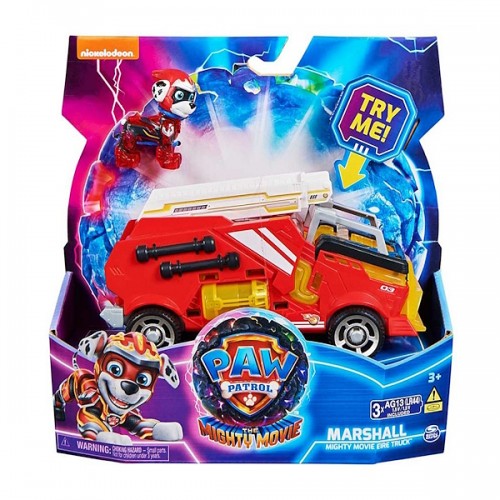 Paw Patrol Автомобіль-трансформер з водієм Маршал (світло та звук) Цуценячий патруль, SM17776/6481