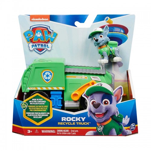 Paw Patrol Базовый автомобиль с водителем Рокки - Щенячий патруль, SM16775/9948