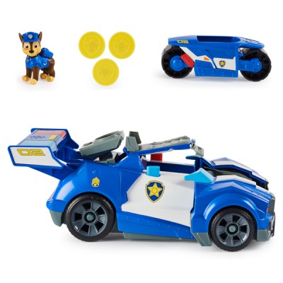 Paw Patrol Щенячий патруль в кино Полицейский автомобиль-трансформер Гонщика делюкс, SM17732