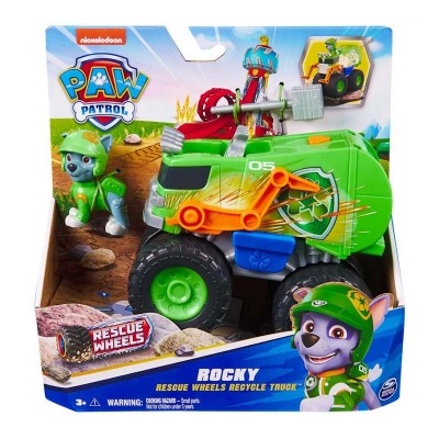 Paw Patrol Спасательный автомобиль с водителем Рокки серии Мега колеса Щенячий патруль, SM17776/6069331