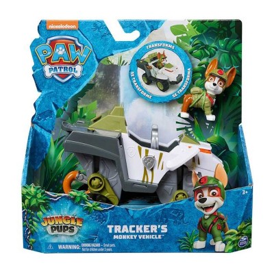Paw Patrol Автомобиль-трансформер с водителем Трекер серии Джунгли - Щенячий патруль, SM17776/0631