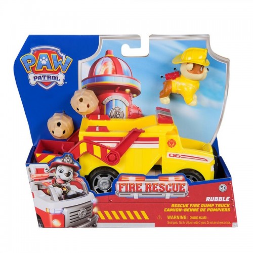 Paw Patrol Спасательный автомобиль с фигуркой Крепыша серии Пожарная спасательная миссия, SM97236/6072662