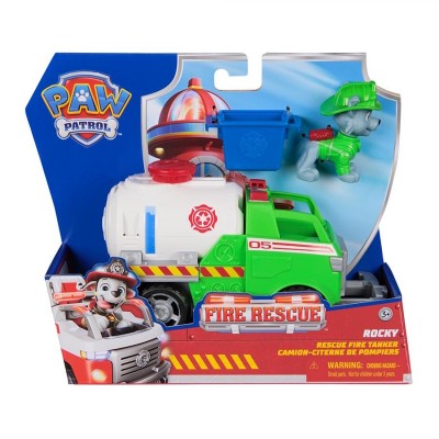 Paw Patrol Спасательный автомобиль с фигуркой Рокки серии Пожарная спасательная миссия, SM97236/6072642