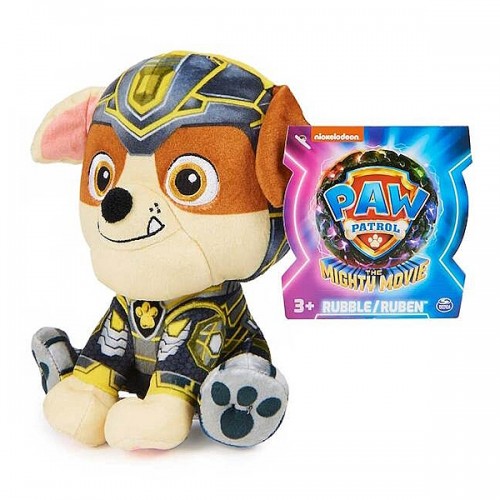 Paw Patrol: The Mighty Movie Мягкая игрушка - щенок Крепыш 15 см Щенячий патруль, SM84240/7074