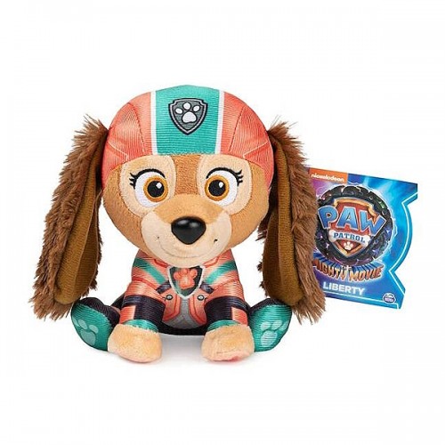 Paw Patrol: The Mighty Movie Мягкая игрушка - щенок Либерти 15 см Щенячий патруль, SM84240/7098