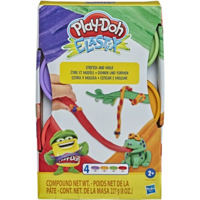 Play-Doh Набор эластичного пластилина Elastix 4 цвета, E9863