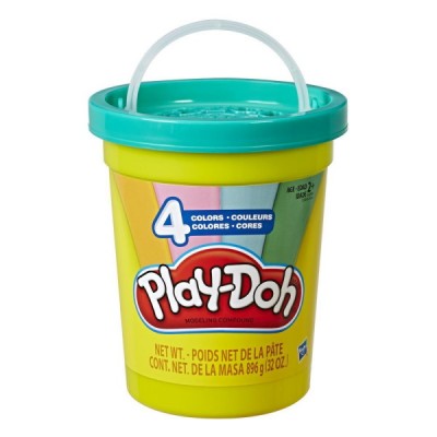 Play-Doh Пластилин Плей До Большая банка 4 цвета Пастельные цвета, E5208