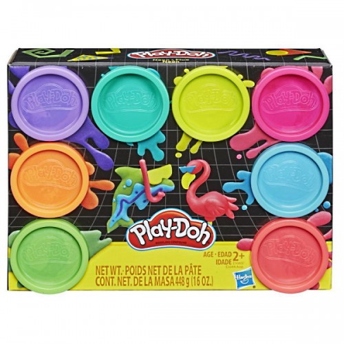 Play-Doh Набор для лепки 8 цветов Неон, E5063 (E5044)