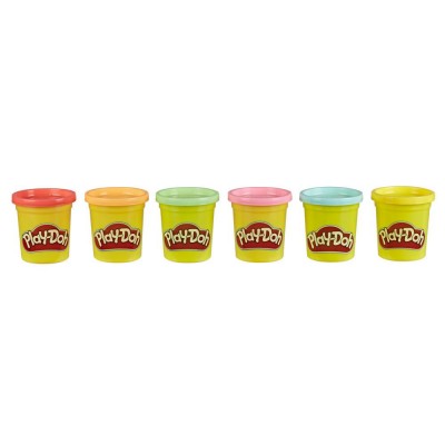 Play-Doh Пластилин Плей До набор 6 баночек, пастельные цвета, F0629 (F0605)