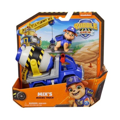 Rubble&Crew Фигурка Микса с базовым строительным автомобилем - Крепыш и команда, SM28500/6066540