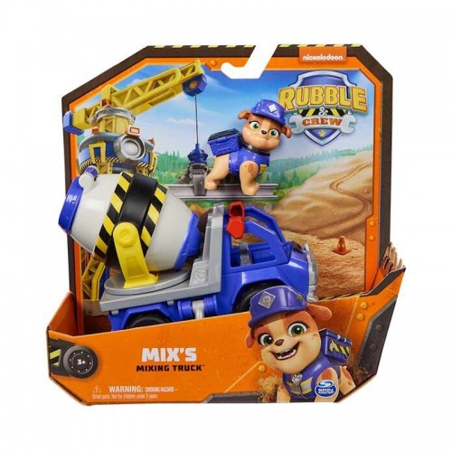 Rubble&Crew Фигурка Микса с базовым строительным автомобилем - Крепыш и команда, SM28500/6066540