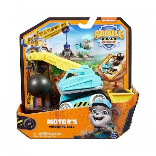 Rubble&Crew Фигурка Мотора с базовым строительным автомобилем - Крепыш и команда, SM28500/6069659