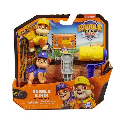 Rubble&Crew Набор фигурок Крепыш и Микс с кинетическим песком Крепыш и команда, SM28503/6066686