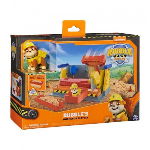 Rubble&Crew Игровой набор Мастерская Крепыша с кинетическим песком - Крепыш и команда, SM28511/6067082