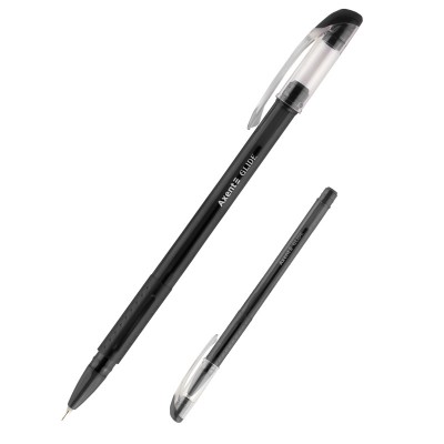 Ручка масляная Axent Glide AB1052-01-A, черная, 0.7 мм