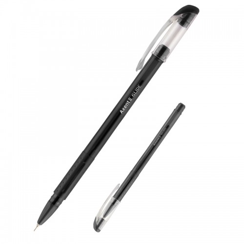 Ручка масляная Axent Glide AB1052-01-A, черная, 0.7 мм