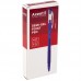Ручка масляная Axent Glide AB1052-01-A, черная, 0.7 мм
