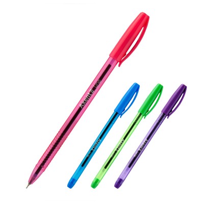 Ручка масляная Axent Line AB1060-02-A, синяя, 0.7 мм