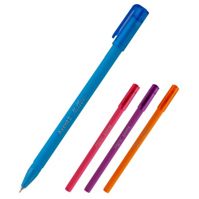 Ручка масляная Axent Mellow AB1064-02-A, синяя, 0.7 мм