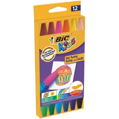 BiC Kids Набор мелков масляных Oil Pastel 12шт, 926446