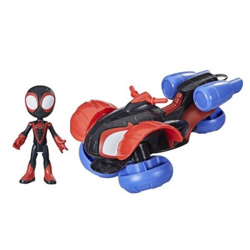 Marvel Spider-Man Ігровий набір 2 в 1 Майлз Моралес та транспорт Спайді та його дивовижні друзі, F1945 (F1463)