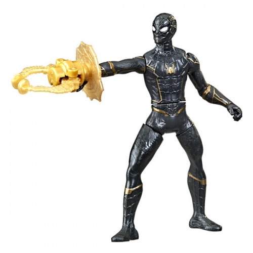 Spider-Man Фігурка Людина-Павук зі зброєю у чорному костюмі, F1918 (F0232)