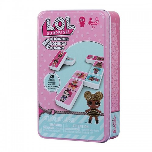 Spin Master Настольная игра Домино LOL Surprise в жестяной коробке, SM98408/6052514