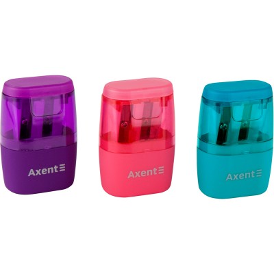 Точилка с контейнером Axent Intense 1164-A, асорти цветов