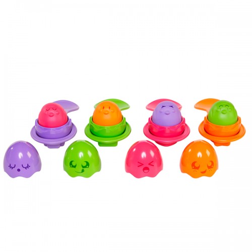 Tomy Развивающая игрушка Яркие яйца с ложечками, T73082