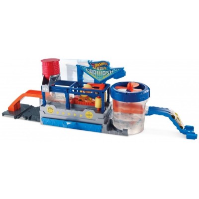 Hot Wheels Игровой набор Сумасшедшая автомойка серии "Измени цвет", FTB66