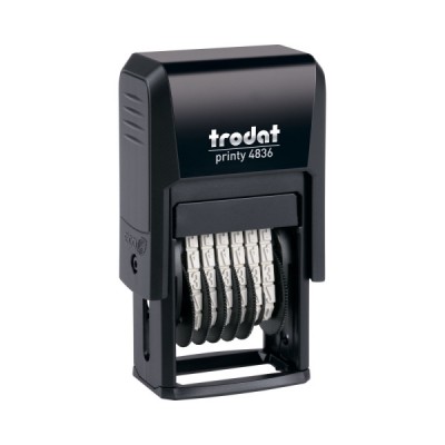 Мининумератор Trodat printy 4836 пластиковый 3,8 мм 6-разрядный,  4836 P4.0